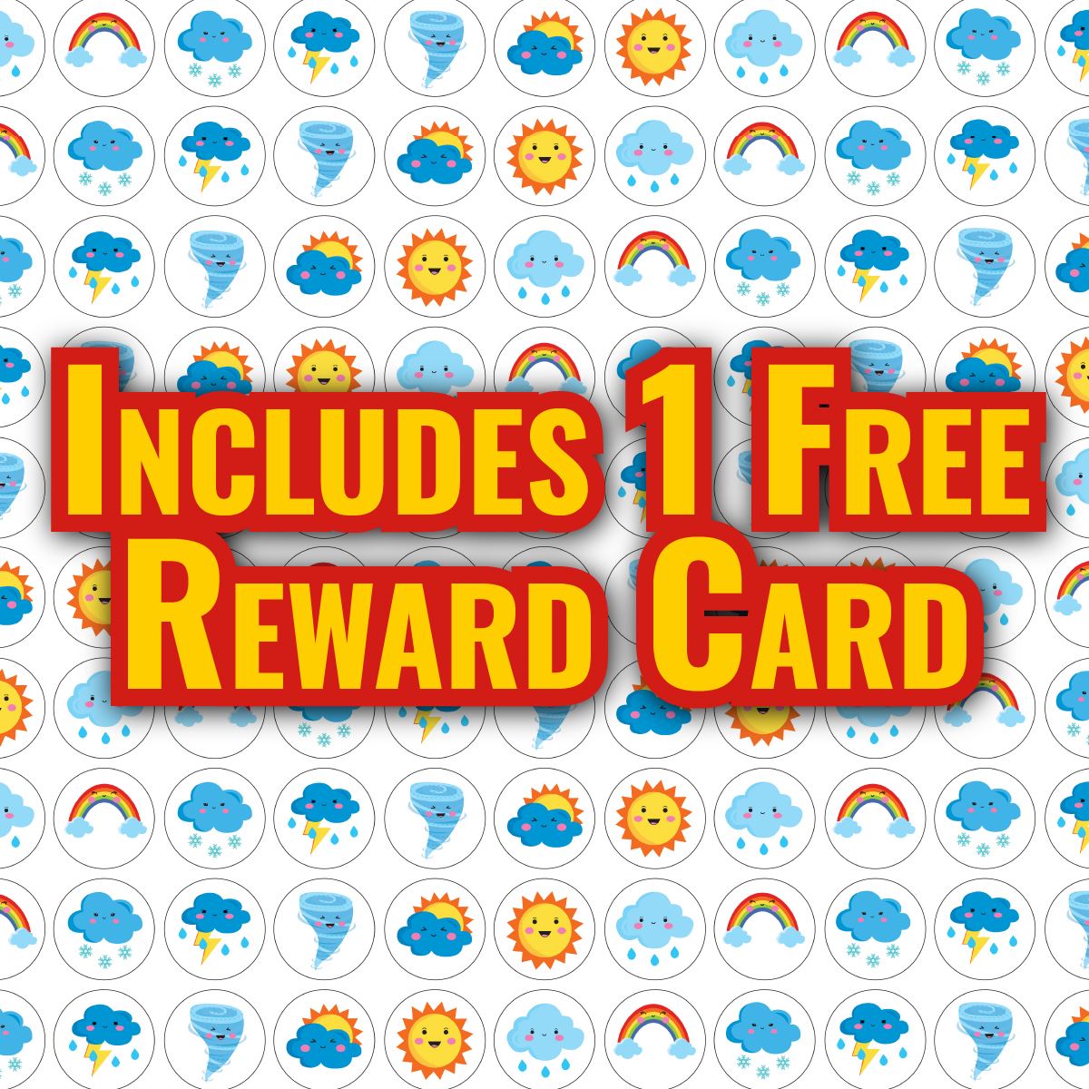 900 Mini Weather 10mm Spot Reward Stickers for Teachers and Planner Charts