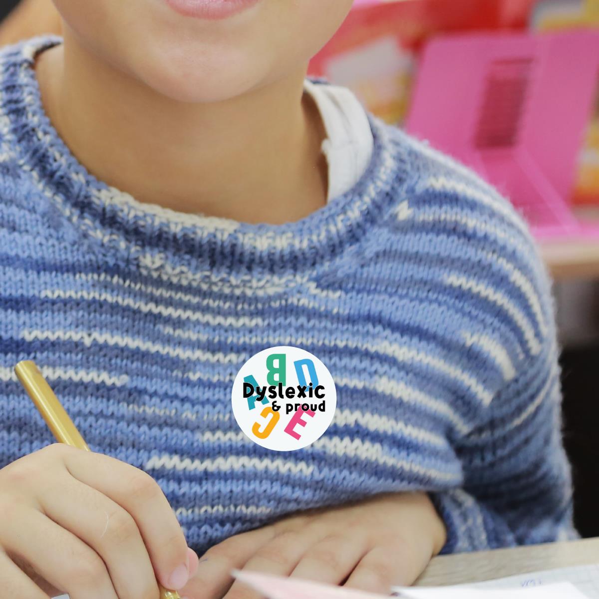 144 Dyslexia Awareness 30mm Reward Stickers for School Teachers, Parents and Nursery