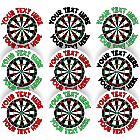 144 Personalised Dartboard 30mm Reward Stickers for School Teachers, Parents  Darts Club