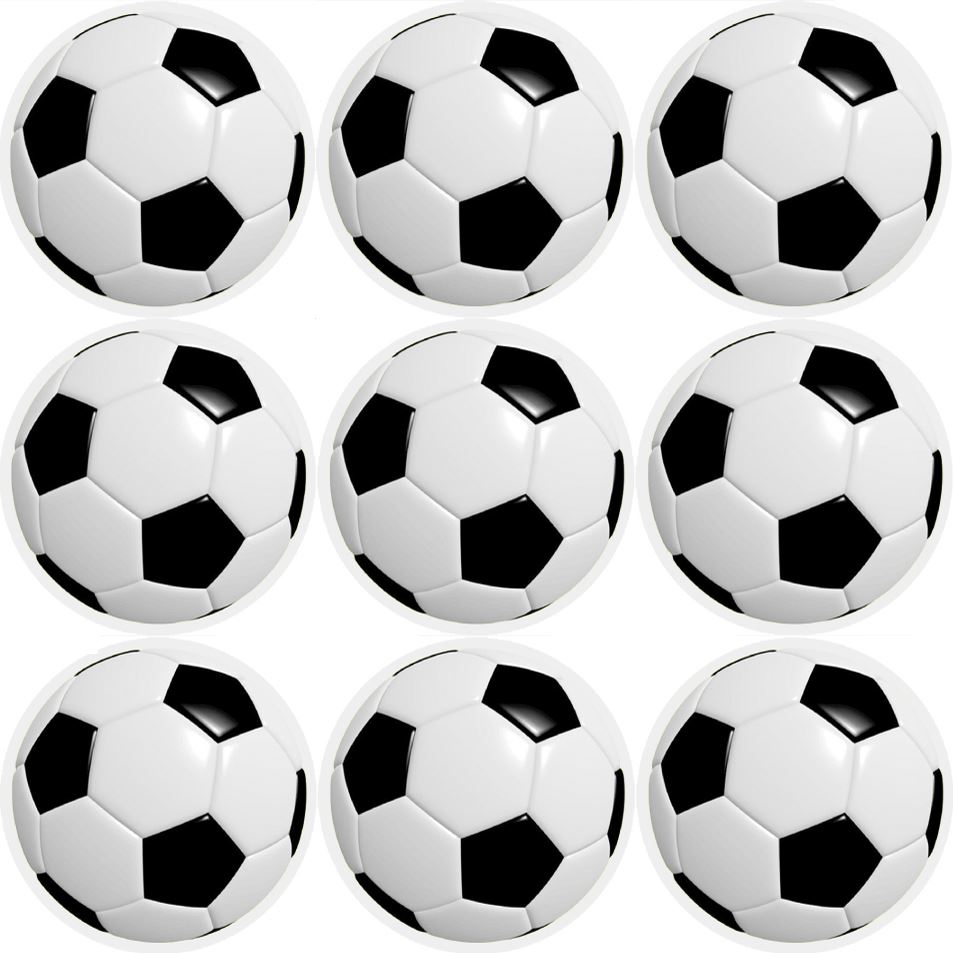144 Football 30mm Children's Reward Stickers for Teachers or Parents and Party Bags