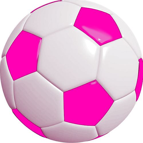 144 Pink Football 30mm Children's Reward Stickers for Teachers or Parents and Party Bags