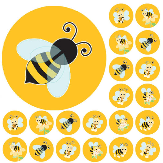 900 Mini Buzzing Bees Dot 10mm Spot Reward Stickers for Teachers and Planner Charts