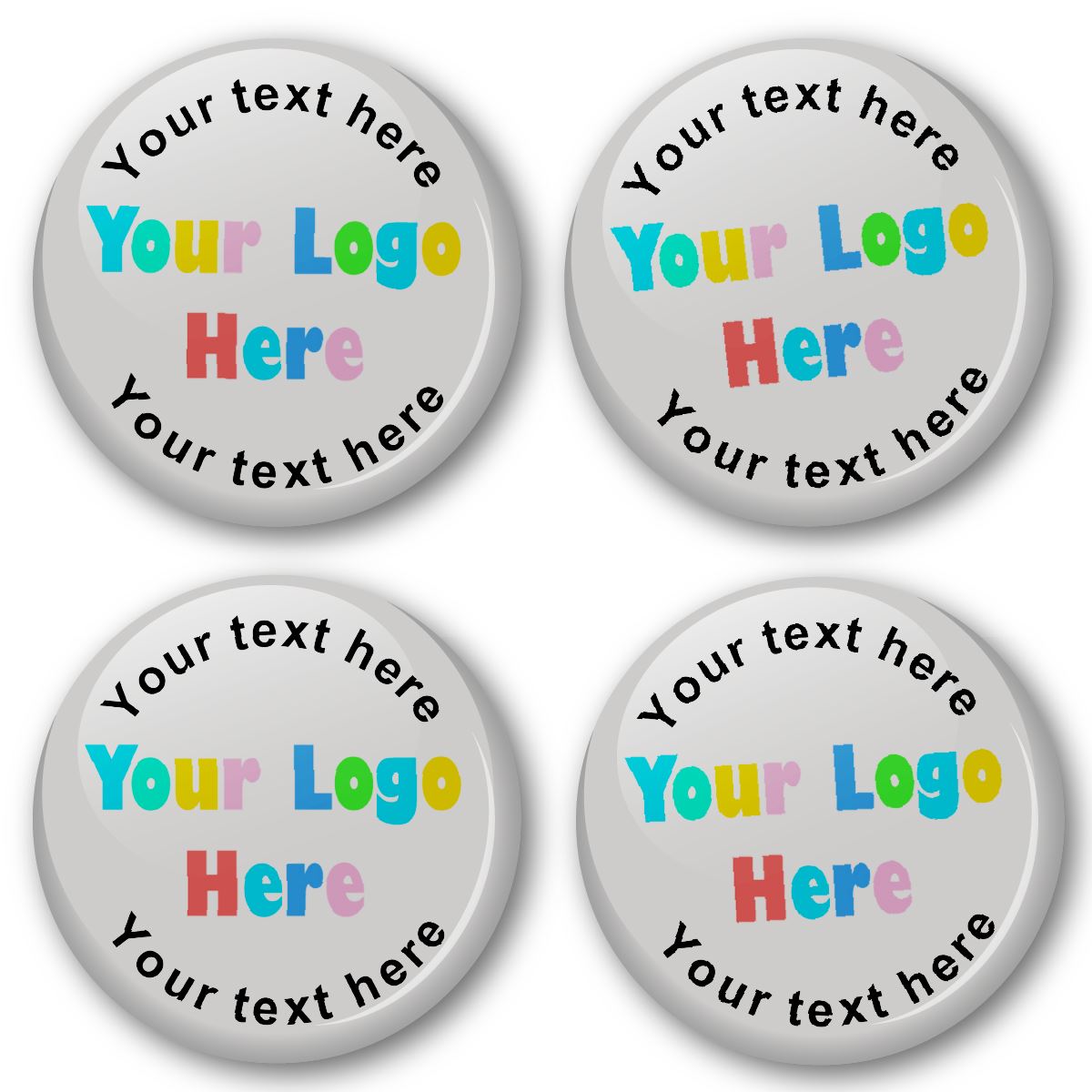 16 x Fully Personalised Badge 38mm (Pack of 16 Pin Badges - 38mm)