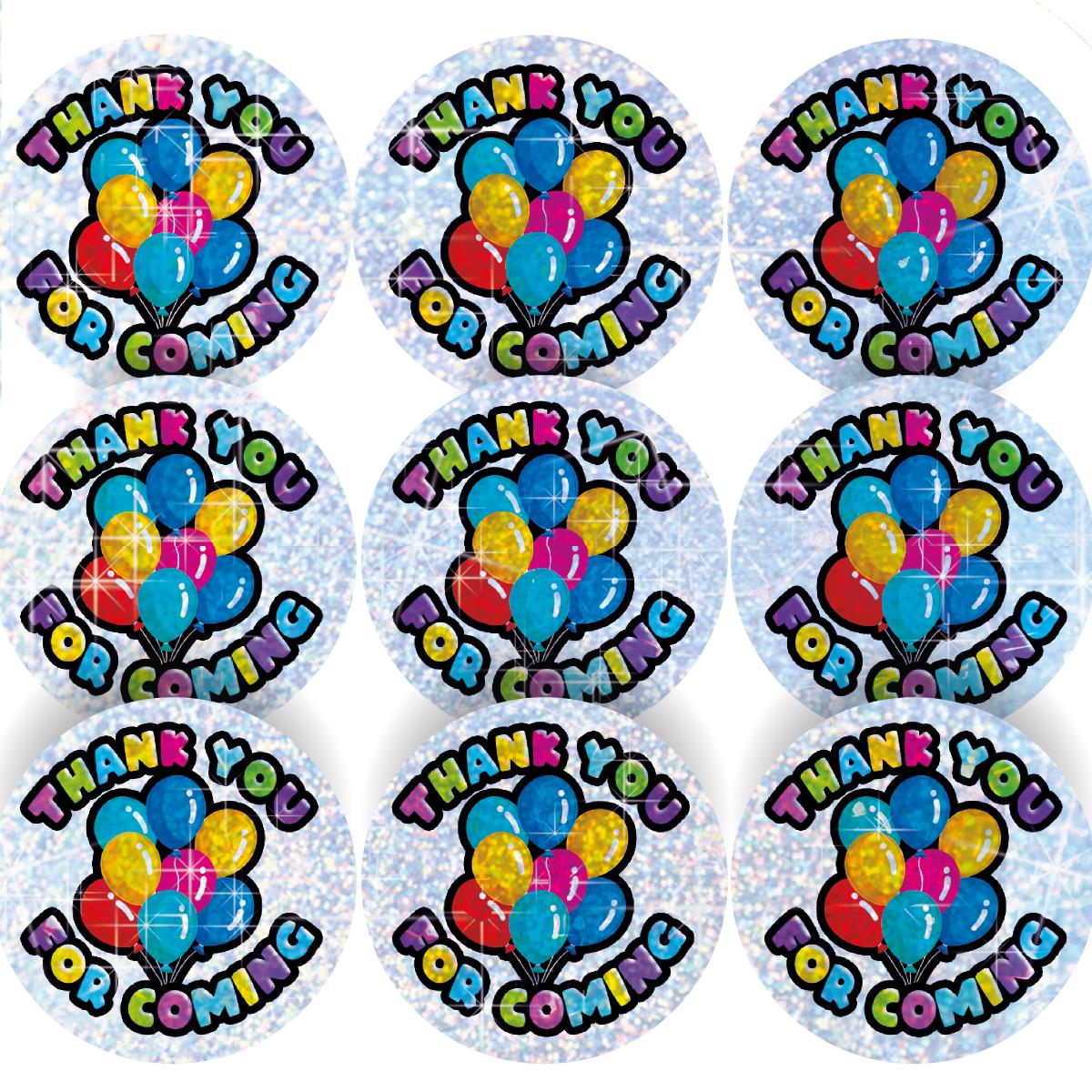 96 Sparkle Party Birthday Stickers 30mm + 60 Free Sparkle Smiles Reward Stickers for Teachers, Parents and Schools