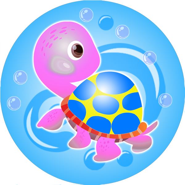 144 Colourful Turtles 30mm Stickers for Teachers, Parents and Party Bags