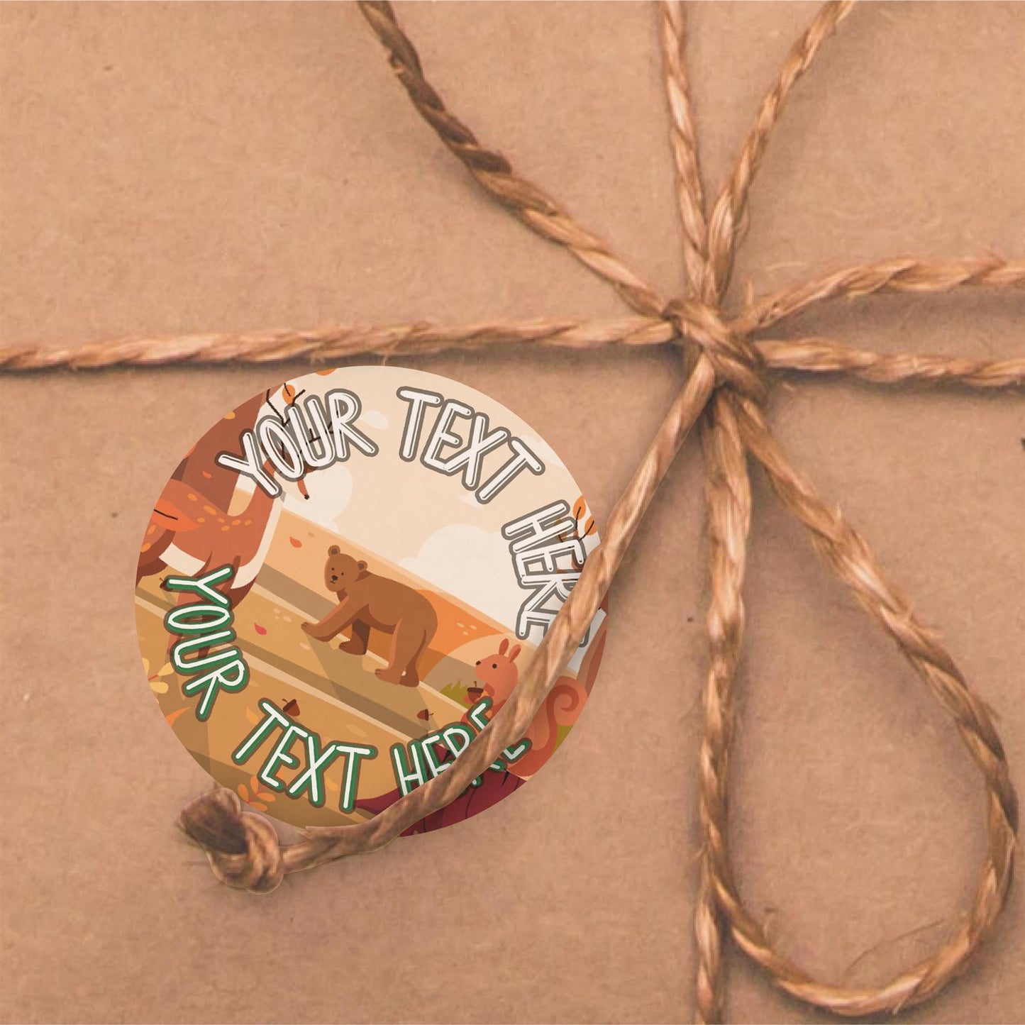 144 Personalised Forest School Party 30mm Reward Stickers for School Teachers, Parents and Nursery