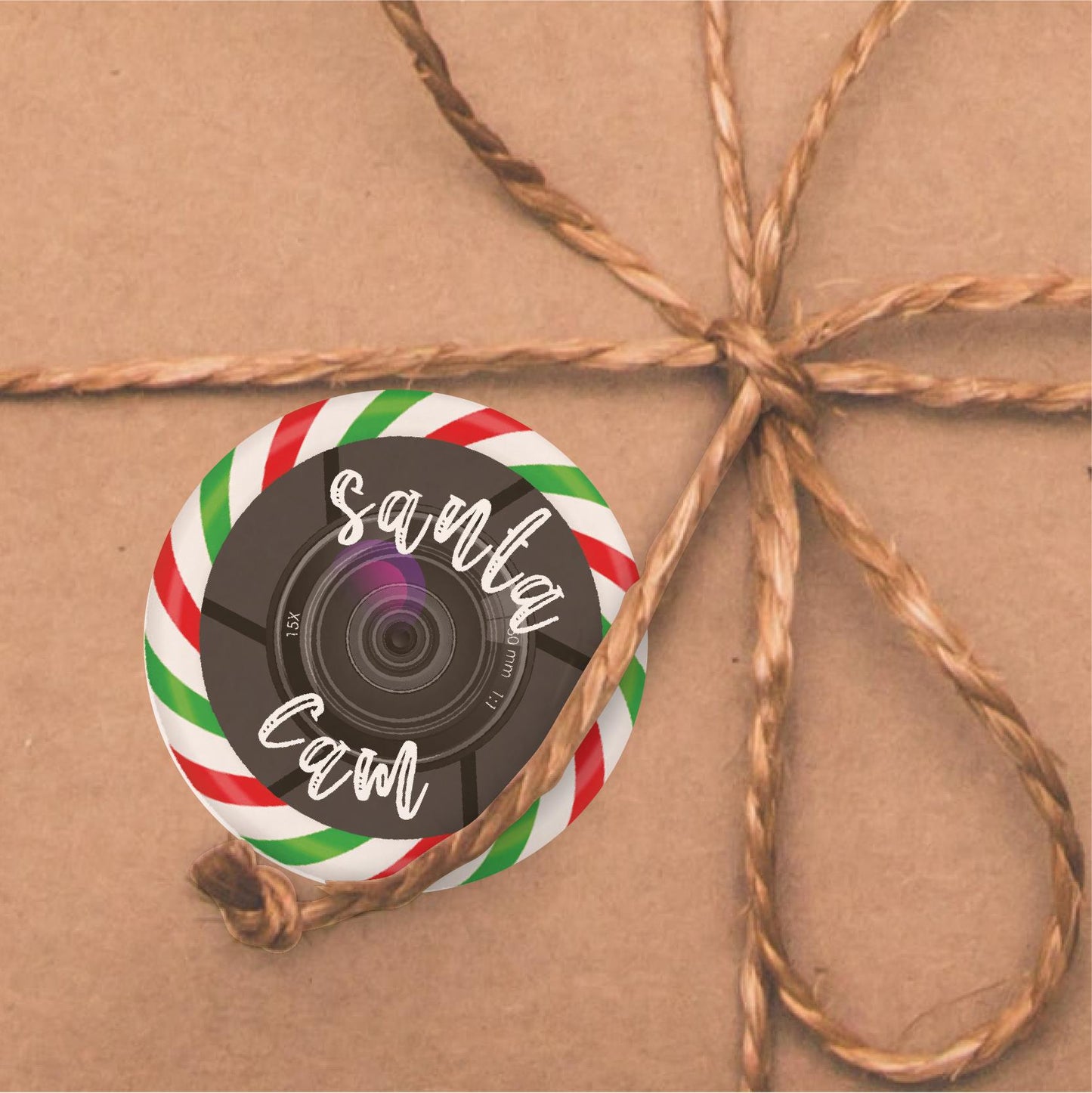 144 Santa Cam 30mm Reward Stickers for School Teachers, Parents and Nursery + 90 Free 10mm Santa's