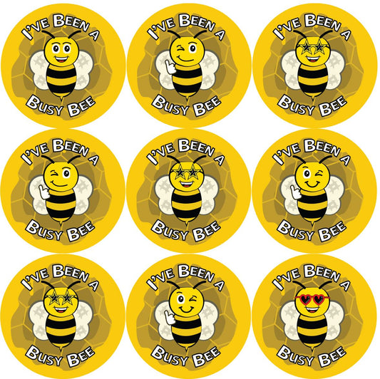 144 I've Been a Busy Bee 30mm Reward Stickers for School Teachers, Parents and Nursery