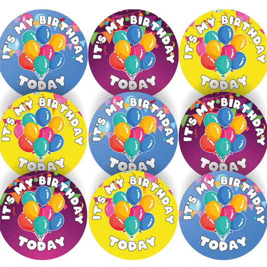 144 It's My Birthday Today 30mm Celebration Reward Stickers for Teachers or Parents
