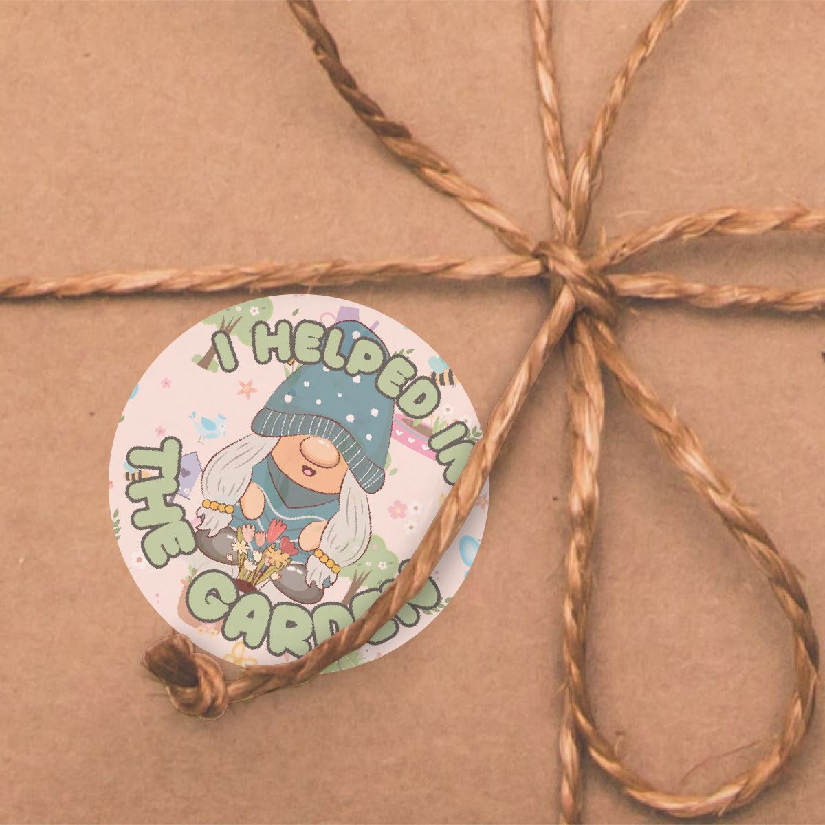 144 Gardening Gnomes 30mm Reward Stickers for Teachers or Parents