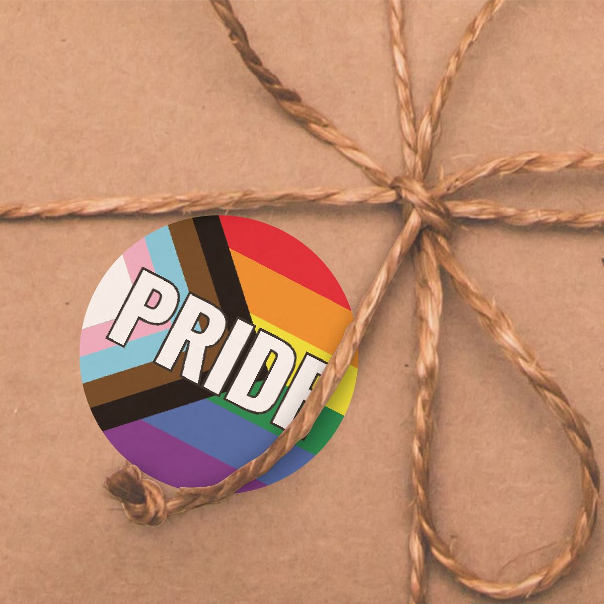 144 Colourful PRIDE Rainbow Flag 30mm Glossy Stickers