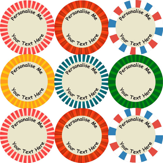 144 Personalised Rock Candy 30mm Reward Stickers for School Teachers, Parents and Nursery