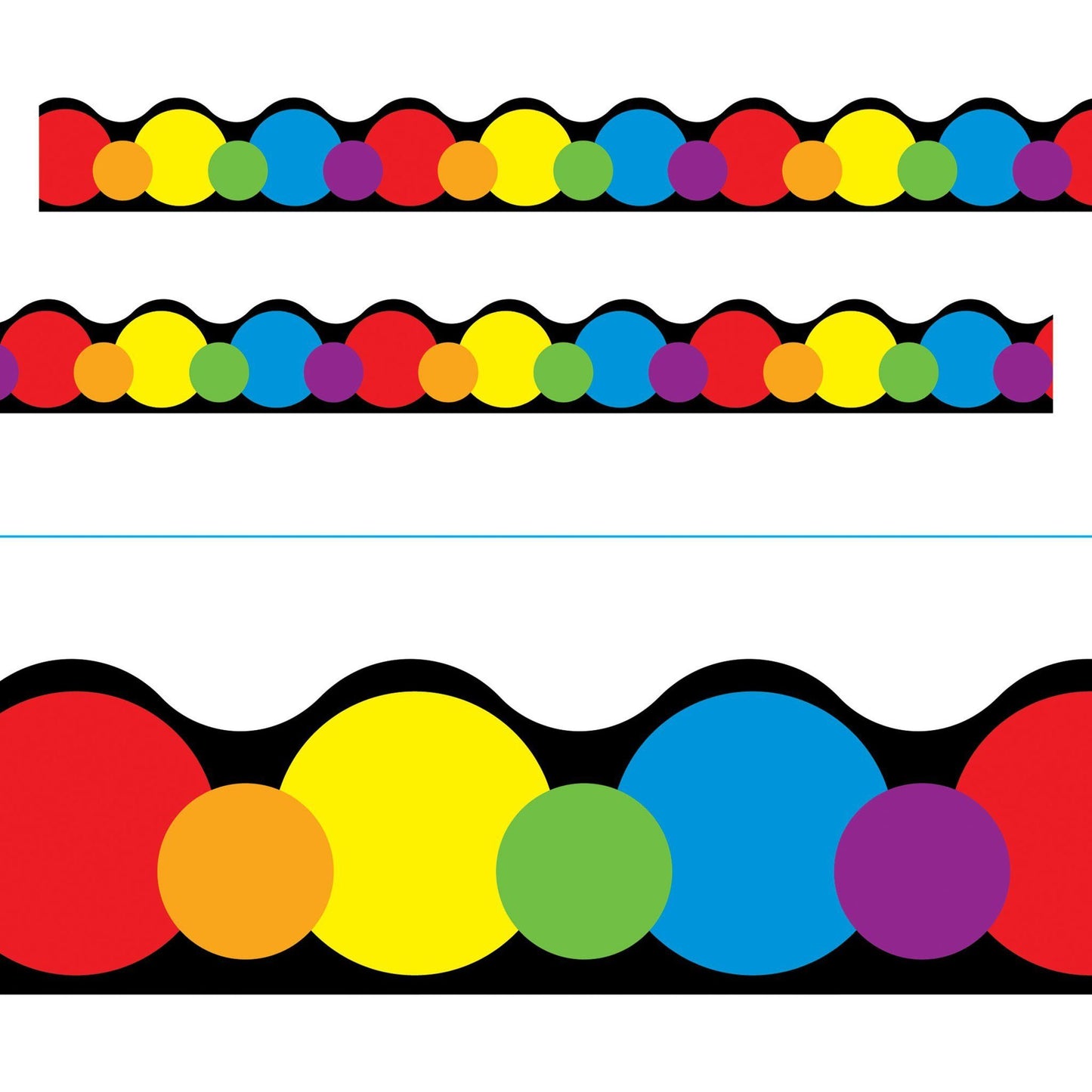 Classroom Trimmers Notice Board Display Borders - Colour Basics