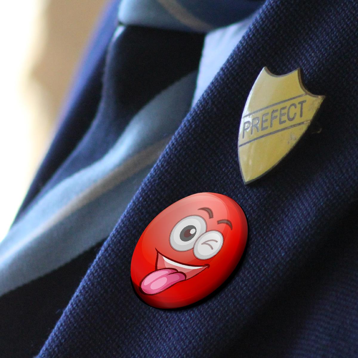 Red Clown Nose Reward Button Badges (Pack of 20 Pin Badges - 38mm)