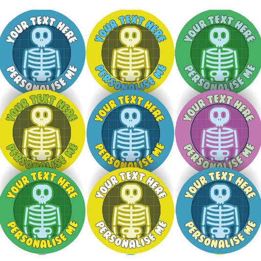 144 Personalised X Ray 30mm Children's Reward Stickers for Doctors Nurses Radiologists