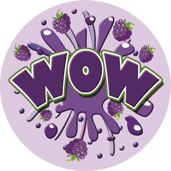 120 Mixed Berry Burst Praise Words 30mm Scented Reward Stickers for Teachers, Parents and Party Bags