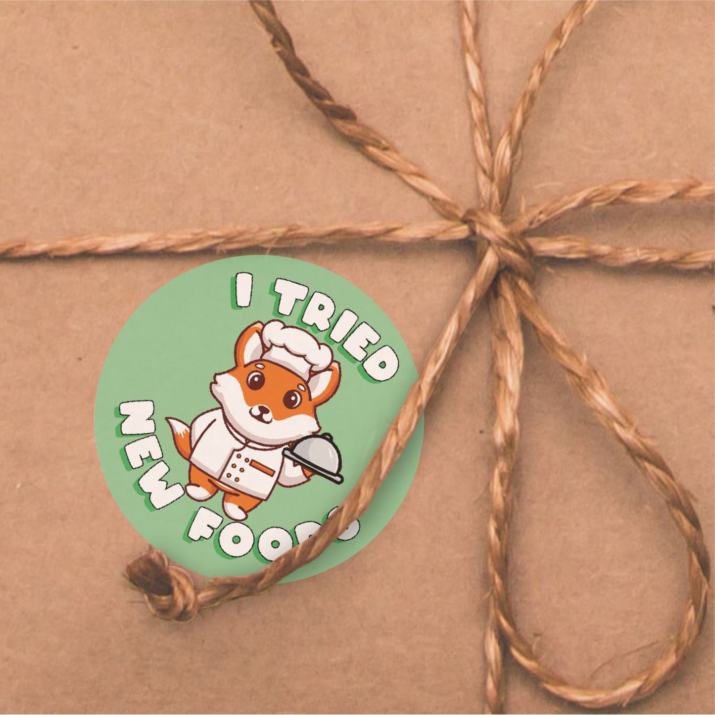 144 I Tried New Foods Reward Stickers 30mm Toddler Training Reward Stickers for Teachers or Parents