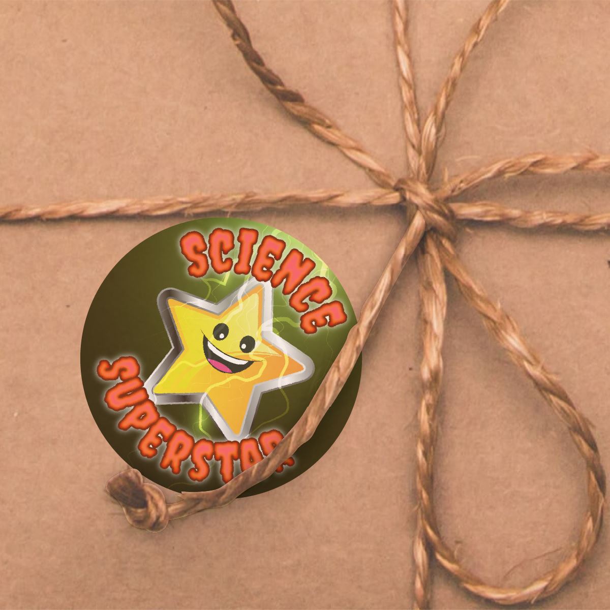 144 Superstar Science 30mm Reward Stickers for Teachers, Parents and Party Bags