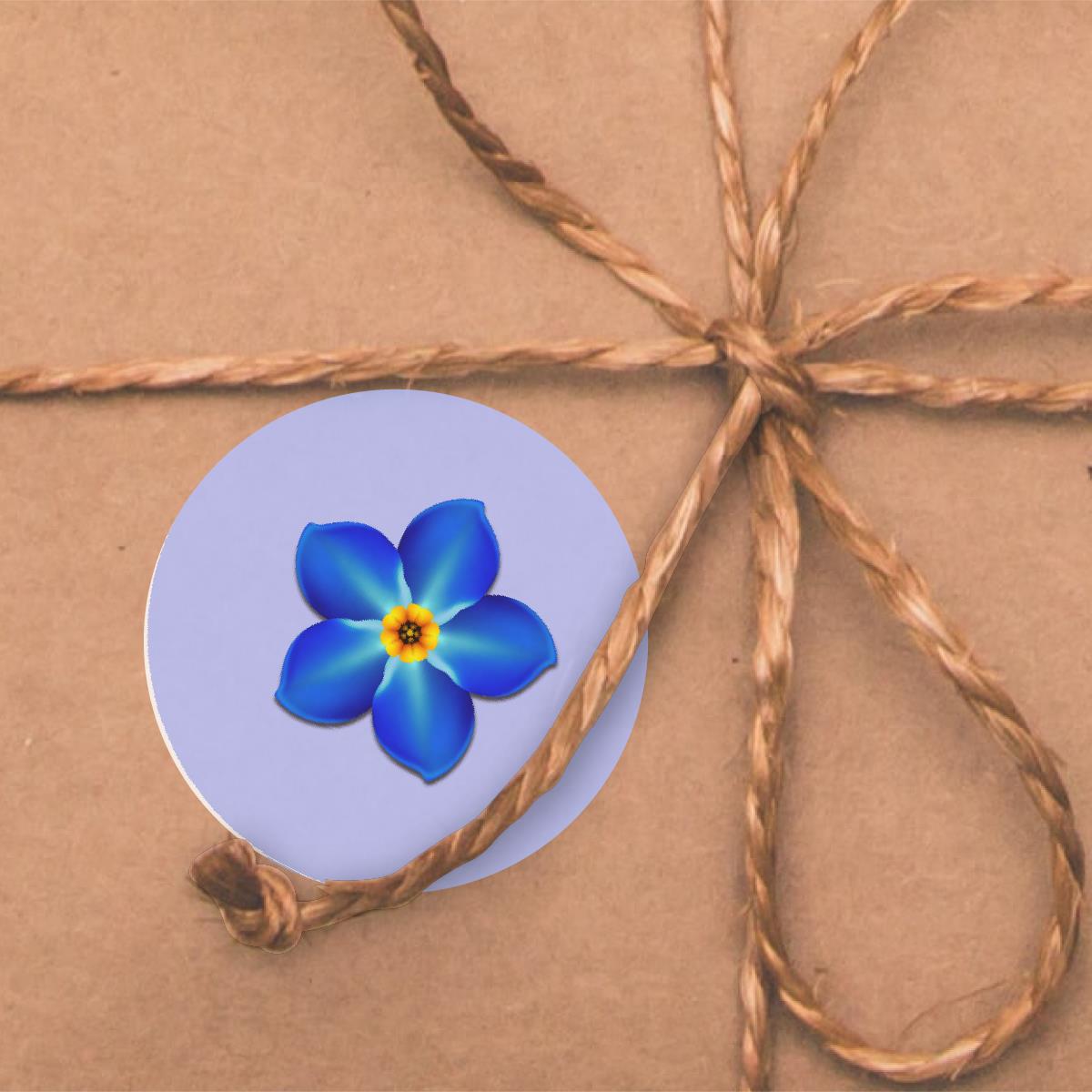 144 Forget Me Not 30mm Reward Stickers for Schools, Remembrance, Dementia Awareness