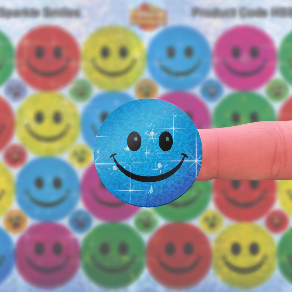 96 Sparkle Smiles Stickers 30mm Reward Stickers + 60 Free Sparkle Smiles for Teachers, Parents and Schools