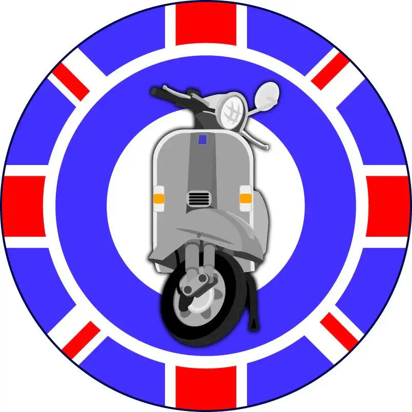 Sticker Stocker 144 mods scooters themed Stickers - Large - Sticker Stocker