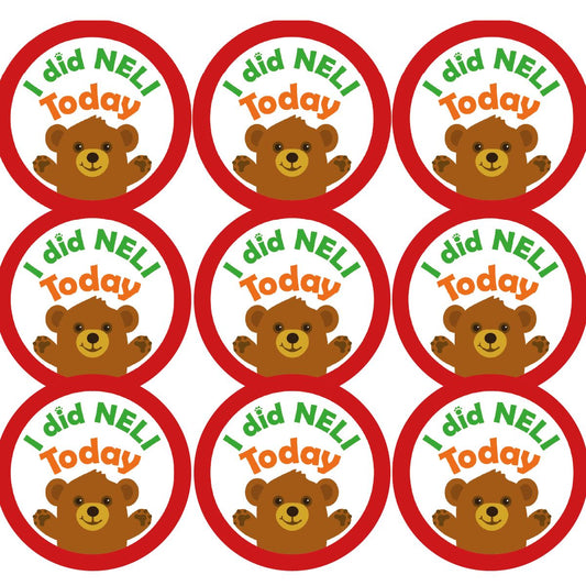144 I did NELI today - 30mm - Glossy Reward Literacy Stickers for Teachers & Parents