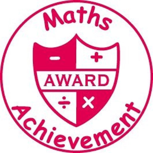 Maths Achievement - Self inking teacher reward xstamper xclamations stamp