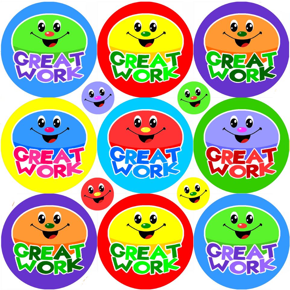 234 Great Work Reward Stickers for School Teachers, Parents and Nursery
