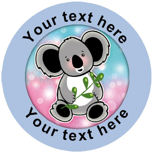 144 Personalised Koala Bears 30mm Reward Stickers for School Teachers, Parents and Nursery