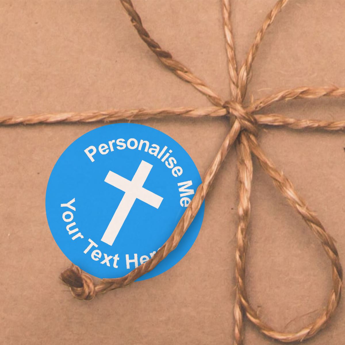 144 Personalised Christian Cross 30mm Reward Stickers for School Teachers, Parents and Nursery