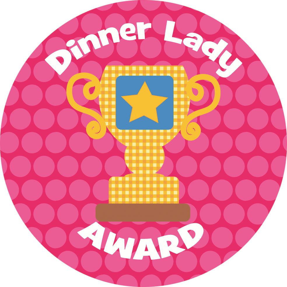 144 Lunch Time Awards 30mm Children's Reward Stickers for Teachers or Parents