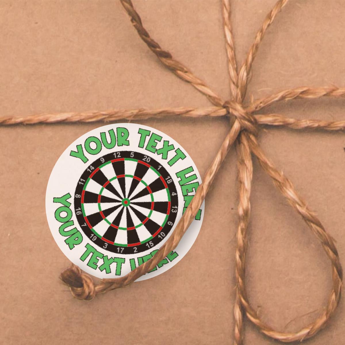 144 Personalised Dartboard 30mm Reward Stickers for School Teachers, Parents  Darts Club