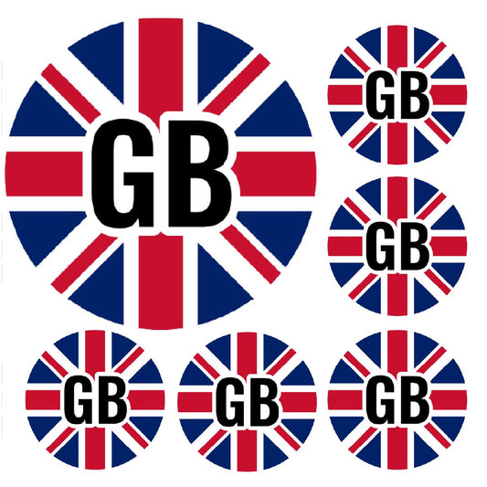 900 Mini GB Union Jack 10mm Spot Stickers for Teachers and Planners
