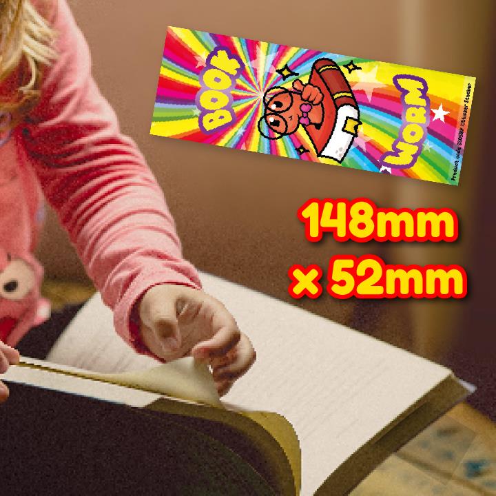 30 Book Worm Classroom Reading Reward Bookmarks Ideal for School Teachers