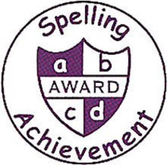 Spelling Achievement - Self inking teacher reward xstamper xclamations stamp