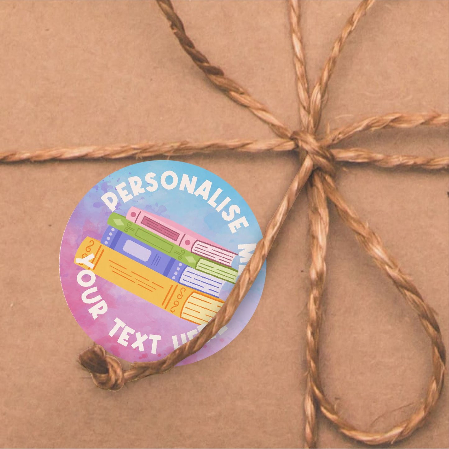 144 Personalised Book Stacks 30mm Reading Reward Stickers for School Teachers, Parents and Nursery