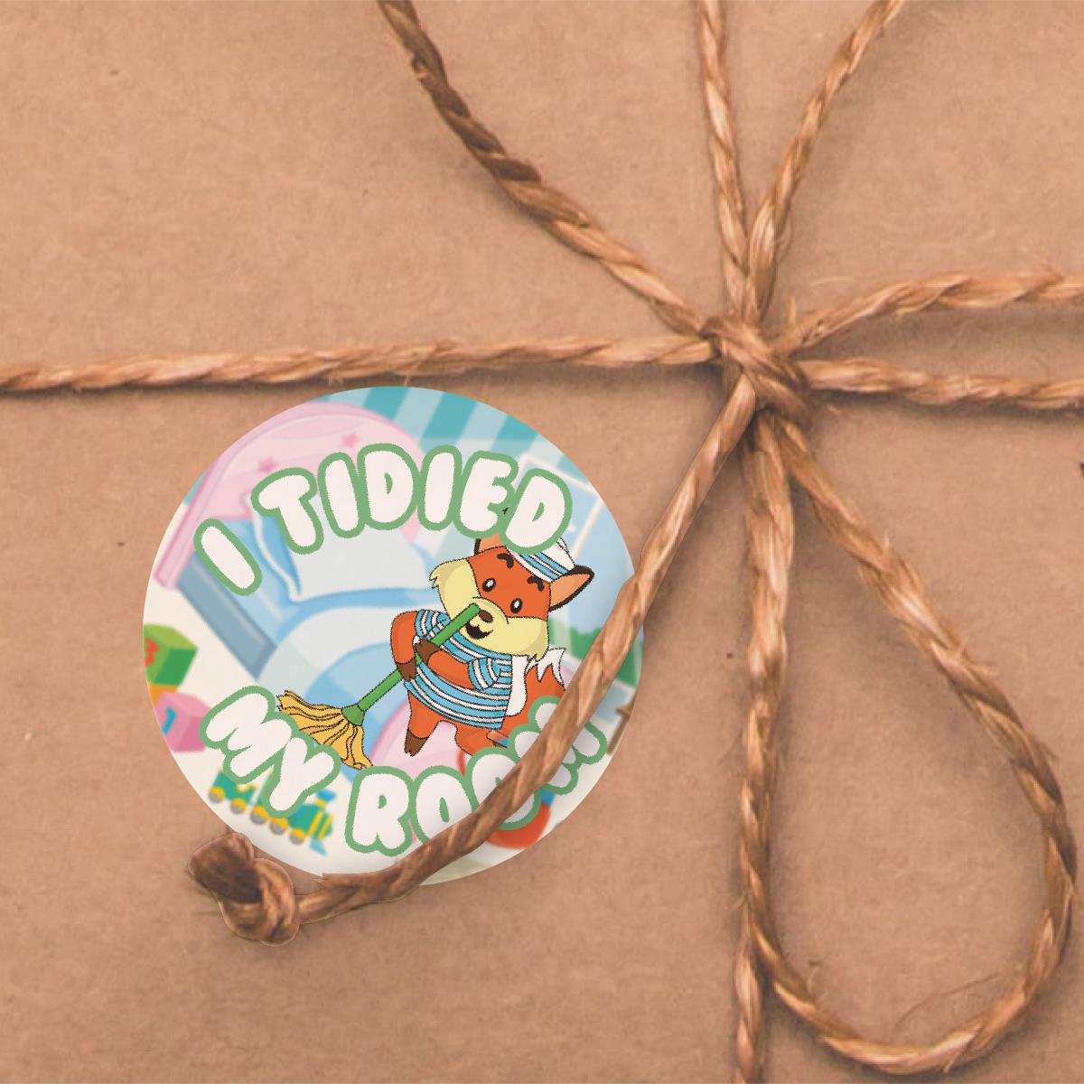 144 I Tidied My Room Reward Stickers 30mm Positivity Reward Stickers for Teachers or Parents