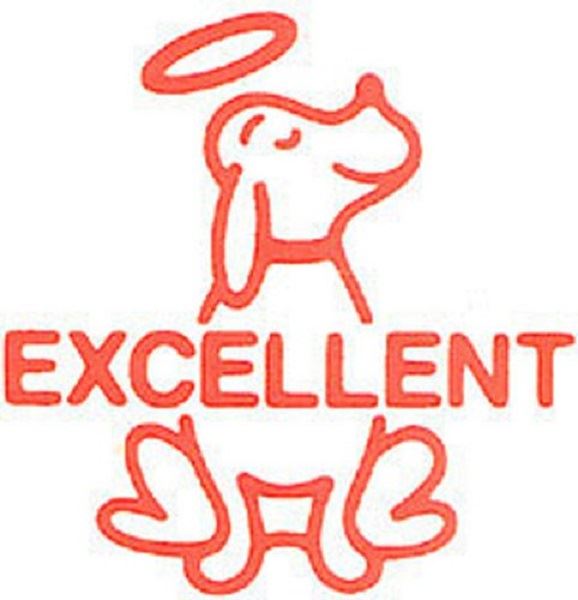 Excellent Red - Self inking teacher reward xstamper xclamations stamp