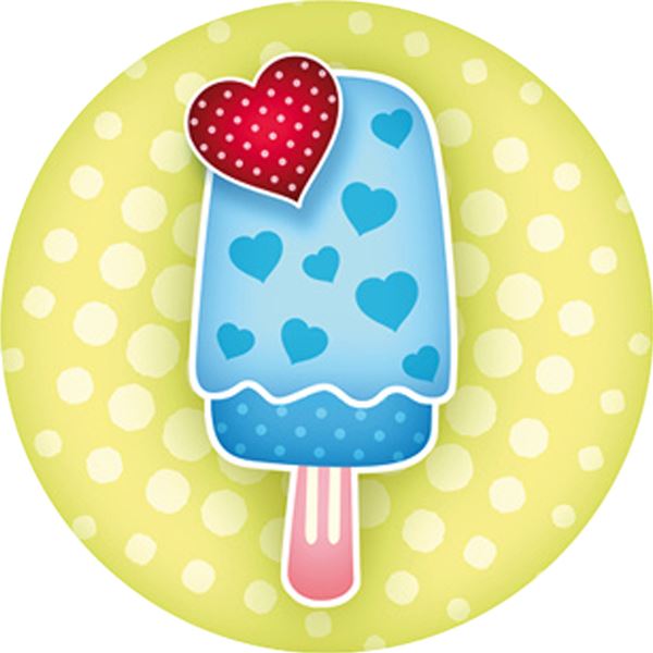 144 Sweet Summer Ice Cream 30mm Reward Stickers for Teachers, Parents, Party Bags