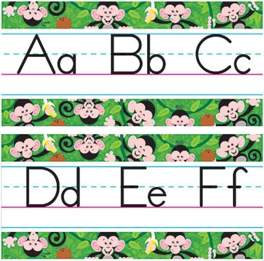 Monkey Mischief ABC Jumbo Alphabet Line Classroom Display Board Set
