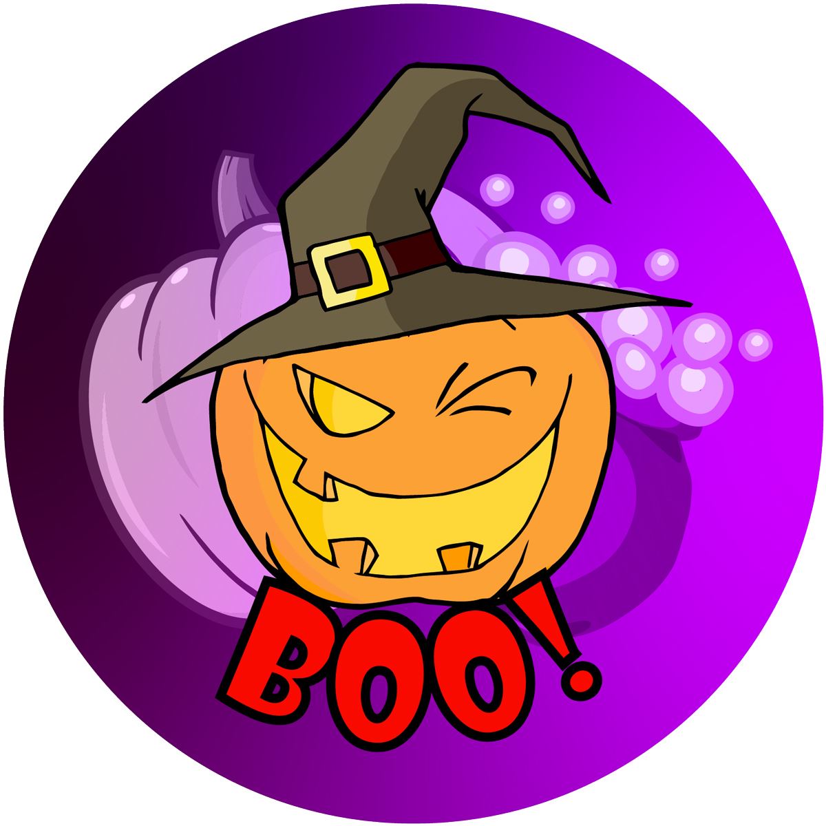 144 Halloween Trick or Treat (Pack 1) 30mm Round Children's Reward Stickers for Teachers or Parents