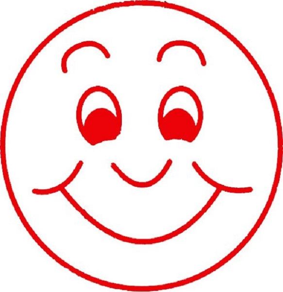 Smiling Face - Self inking teacher reward xstamper xclamations stamp