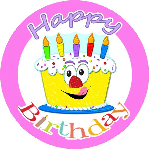 144 Happy Birthday Cake Themed 30mm Children's Reward Stickers for Teachers or Parents