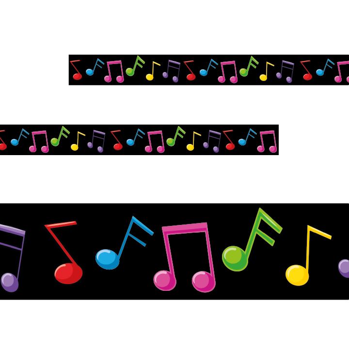 Music Notes Classroom Trimmers 14.25m long Notice Board Display Borders