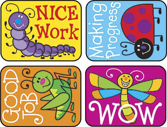 TREND 100 Large Interesting Insects Applause reward stickers