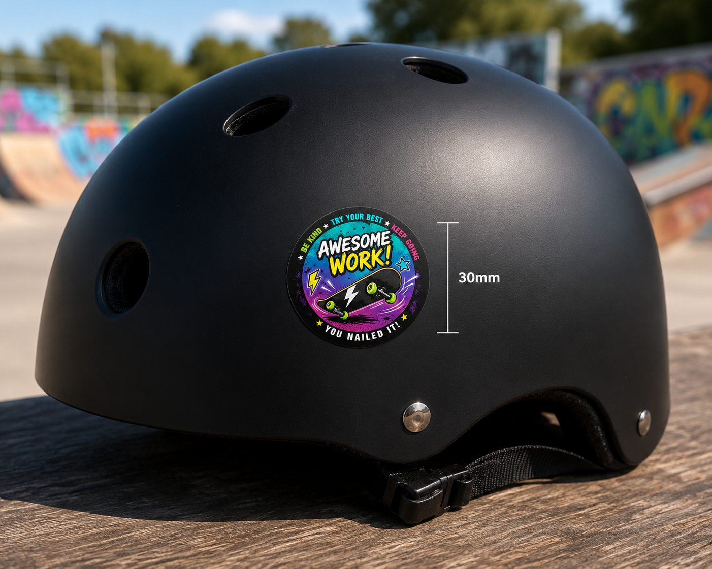 144 Skatepark Awards Children's Reward Stickers - 30mm - Parents, Skateparks