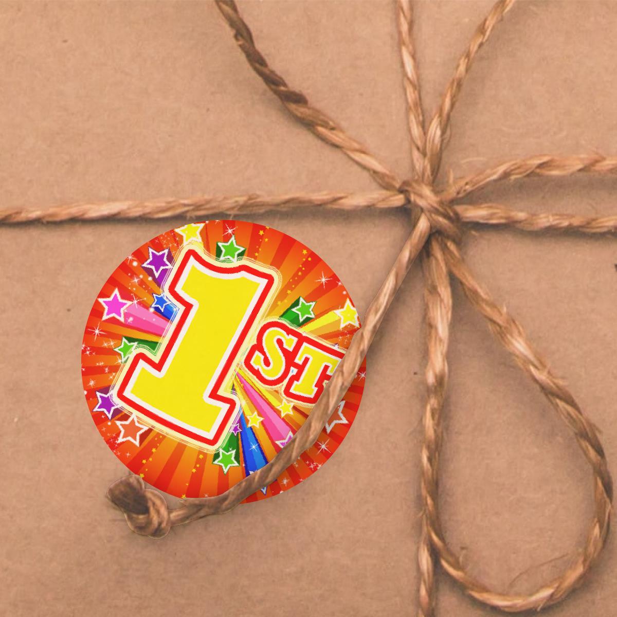 144 1st place Sports Day Star 30mm Reward Stickers for Teachers, Parents and Schools