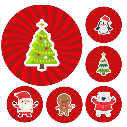 900 Mini Christmas Friends 10mm Spot Stickers for Teachers and Planners