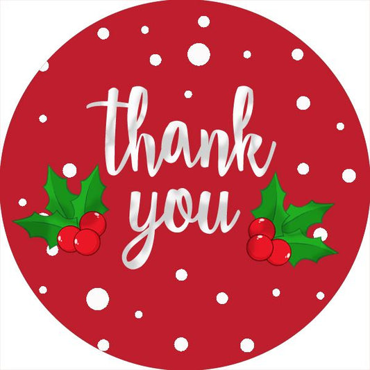 144 Christmas Thank you 30mm Children's Xmas Reward Stickers for Teachers or Parents