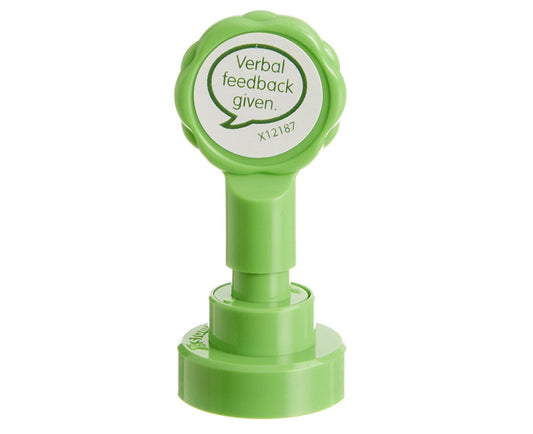 Verbal Feedback Given - Self inking teacher reward xstamper xclamations stamp